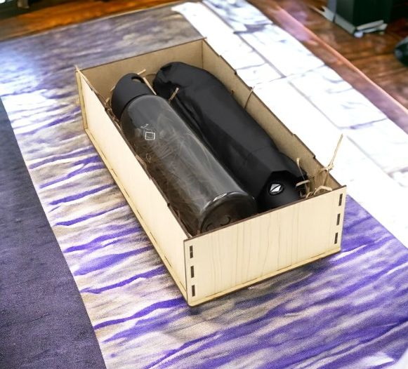 Подарочный набор Rainy / Набор из пластиковой бутылки Sportes и зонта Vortex в подарочной коробке